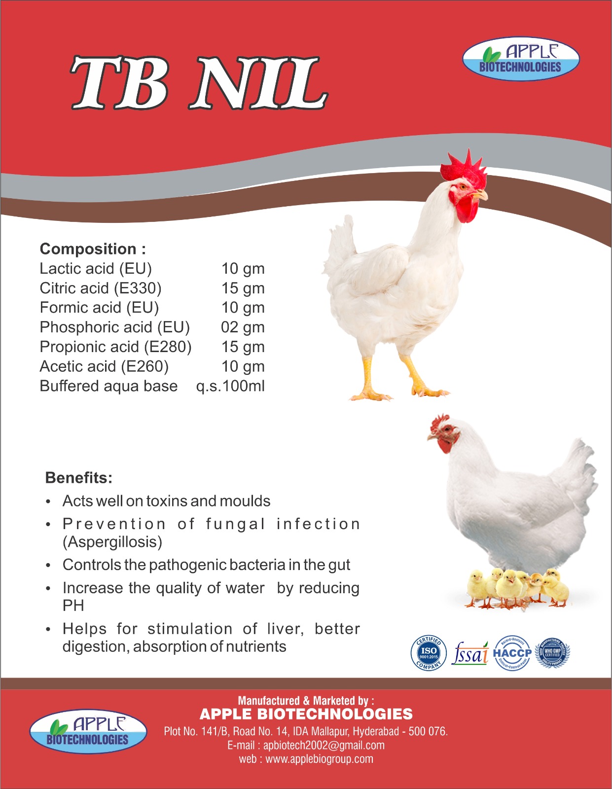 TB NIL (Toxin Binder): Comprehensive Care for Poultry